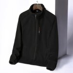 Veste polaire homme femme mixte grande taille hiver chaude col montant - noir Veste polaire homme femme mixte grande taille hiver chaude col montant - noir
