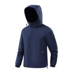 Veste de randonnée homme imperméable avec capuche coupe vent respirante extérieur couleur contrastée ... Veste de randonnée homme imperméable avec capuche coupe vent respirante extérieur couleur contrastée ...