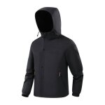 Veste de randonne homme impermable avec capuche coupe vent respirante extrieur couleur contraste ...