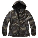 Veste de randonn�e hydrofuge et coupe - vent - brandit - dark camo - adulte - mixte