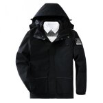Veste de randonne impermable homme  capuche 3 en 1 double polaire