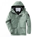 Veste de randonne impermable homme  capuche 3 en 1 double polaire