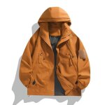 Veste de randonnée imperméable homme - insfity - printemps automne - marron Veste de randonnée imperméable homme - insfity - printemps automne - marron