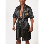 Veste de ring - leone - premium - satin - noir - manches longues