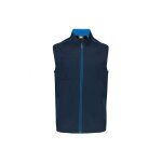 Veste sans manche wk - navy / light royal blue - s - ultra r�sistant - lavable 60�c