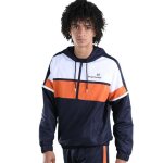 Veste sergio tacchini niels track - bleu marine / orange