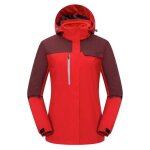 Veste de ski femme - hugo - 3 en 1 impermable - rouge - manches longues