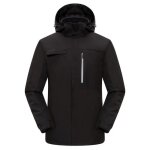 Veste de ski homme - hugo - 3 en 1 imperméable - noir - coupe - vent - doublé polaire Veste de ski homme - hugo - 3 en 1 imperméable - noir - coupe - vent - doublé polaire