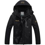 Veste de ski hommes impermable de montagne manteau dhiver extrieur en polaire coupe - vent avec capuche ...