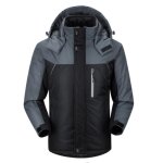 Veste de ski impermable homme - mobigarlan - m8c3 - polaire - coupe - vent - noir