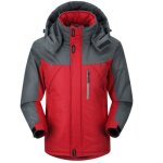 Veste de ski imperm�able rouge - mobigarlan - homme - coupe - vent et chaleureuse
