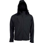 Veste softshell  capuche amovible - kariban - homme - noir - randonne - respirant et impermable