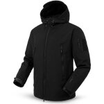 Veste softshell capuche homme impermeable janzdiys - noir - pour la randonnée le camping Veste softshell capuche homme impermeable janzdiys - noir - pour la randonnée le camping