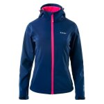 Veste softshell femme hi - tec lady caria ii - navy - bright pink - imperm�able - randonn�e - respirant ...