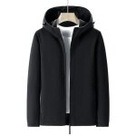 Veste softshell homme impermable grande taille - noir - pour randonne et activits extrieures