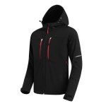 Veste softshell impermable homme capuche hiver doubl polaire veste chaude sport exterieur couleur unie ...