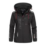 Veste softshell femme geographical norway reine - noir - manches longues - avec capuche