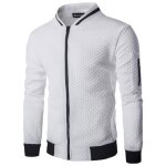 Veste de sport l�g�re - leoclotho - homme - blanc - coupe d�contract�e - manches longues