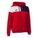 Veste de survtement  capuche femme joma crew v - rojo / marino / blanco - m
