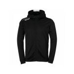 Veste de survêtement à capuche kempa pour homme - noir / blanc - taille l Veste de survêtement à capuche kempa pour homme - noir / blanc - taille l