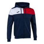 Veste de surv�tement enfant joma crew v - bleu / blanc / rouge - 7 / 8 ans - football