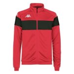 Veste de survêtement enfant - kappa - dacone - rouge / noir - coupe slim - multisport Veste de survêtement enfant - kappa - dacone - rouge / noir - coupe slim - multisport