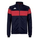 Veste de survtement homme kappa dacone - bleu marine / rouge - manches longues