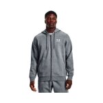 Veste de surv�tement - under armour - essential fleece fz hood - gris - coton m�lang� - capuche ajustable ...