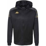Veste de survtement kappa grevolo - black / grey dk - 2xl