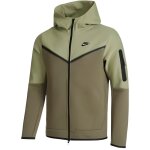 Veste de survtement nike tech fleece full zip - homme - vert - manches longues