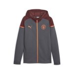 Veste de survtement puma manchester city - strong gray / rouge brique - xs