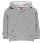 Veste sweatshirt enfant garon - slazenger - gris - col capuche - manches longues
