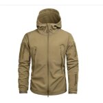 Veste tactique shark soft shell pour homme imperméable et coupe - vent couleur marron Veste tactique shark soft shell pour homme imperméable et coupe - vent couleur marron