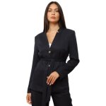 Veste de tailleur avec ceinture - la modeuse - bleu marine - femme