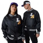 Veste teddy mixte los angeles lakers - new era - brillant - noir - logo brod