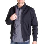 Veste teddy - teddy smith - bleu marine - zippe - col montant - 2 poches  rabats