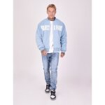 Veste teddy style pilou pilou project x paris - bleu ciel - m