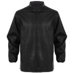 Veste de travail impermable homme manches longues manteau uniforme col montant s - l noir