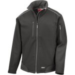 Veste de travail result ripstop softshell - homme - noir / bleu marine - poches et pièces en cordura Veste de travail result ripstop softshell - homme - noir / bleu marine - poches et pièces en cordura