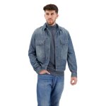 Veste utilitaire - g - star - antic faded aegean blue - poches � rabat - fermetures � pression - jean ...