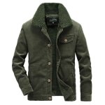 Veste velours côtelé hiver homme chaud doublé polaire veste epaisse couleur unie Veste velours côtelé hiver homme chaud doublé polaire veste epaisse couleur unie