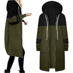 Vtements dextrieur chauds pour femmes poche manteau casual haut veste polaire grande taille long manteau ...