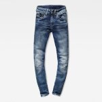 Pantalon femme - g - star - arc 3d mid skinny l30 - bleu - coupe skinny - taille standard