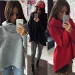 Vêtements pour femmes pull col irrégulier echar. . . Vêtements pour femmes pull col irrégulier echar. . .