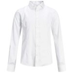 Chemise gar�on - jack & jones - parma - manches longues - ajust�e - 98% coton