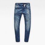Pantalon slim - gstar - 3301 - denim indigo - ceinture ajuste - 5 poches