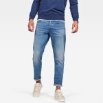 G - star 3301 straight tapered - jean homme bleu 99% coton