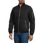 Jack & jones rush bomber homme noir - blouson aviateur transeasonal coupe r�guli�re