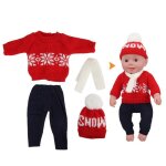 Vêtements de poupée - omabeta - pull de noël - rouge - pour poupées de 18 pouces - accessoires inclus ... Vêtements de poupée - omabeta - pull de noël - rouge - pour poupées de 18 pouces - accessoires inclus ...