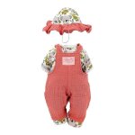 Vtements pour poupon - mariette - orange - 36 cm